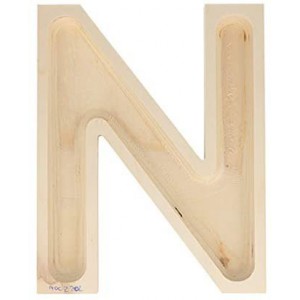 NOEL - 4 lettres creuses de 19cm