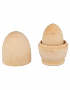 Set œufs bois gigognes 5pcs 2