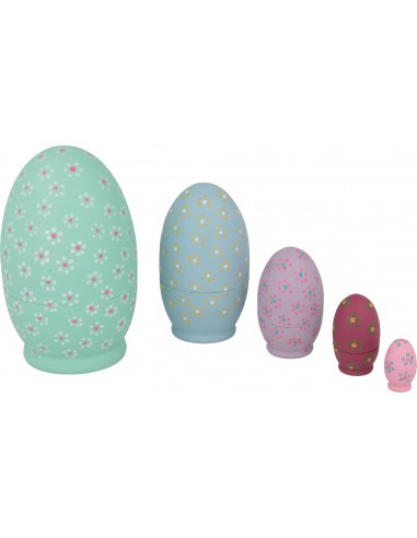 Set œufs bois gigognes 5pcs