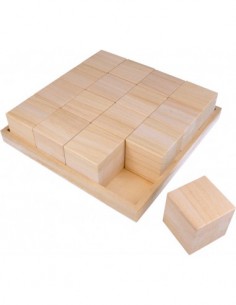 plateau+16 cubes 26,5x26,5x6,5cm 2