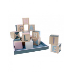 plateau+16 cubes 26,5x26,5x6,5cm