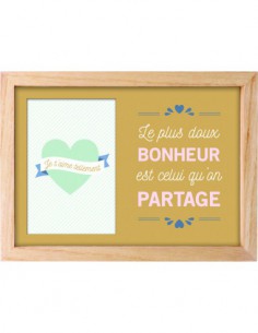 cadre + passe-partout Bonheur