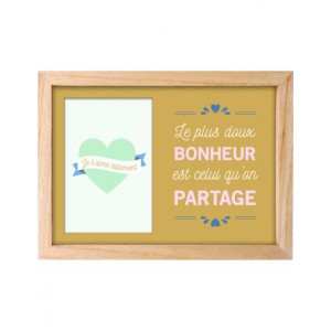 cadre + passe-partout Bonheur