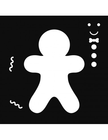 set 12 pochoirs 9x9cm - Noël