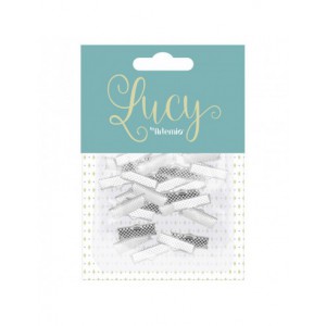 fermoir griffes 20mm argent 30pcs