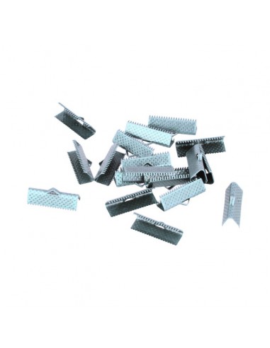 fermoir griffes 20mm argent 30pcs