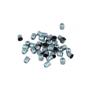 coquille cylindre 6mm argent 40pcs