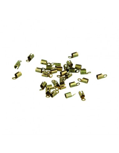 embout cordon 9mm laiton 30pcs