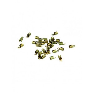 embout cordon 9mm laiton 30pcs