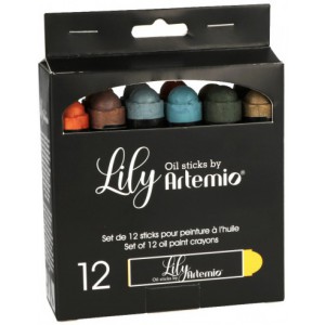 12 Stick Lily Pastels- peinture à l'huile - Metallics