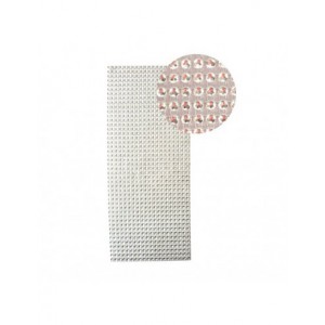 BANDE ADHESIVE Découpable - Faux strass ARGENT - 100x255mm