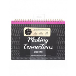 Workbook pour brush pen pointe FINE  - Livret d'apprentissage et d'entrainement - CONNECTIONS GREETINGS