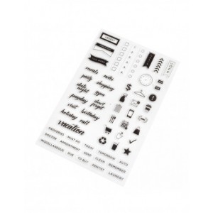 KC Large Stamp Bouncy Planner Words