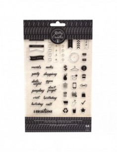 KC Large Stamp Bouncy Planner Words 2