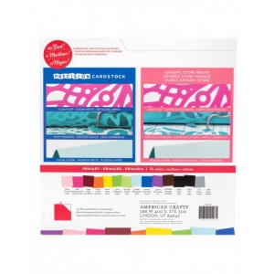 Bloc de 60 feuilles - 30,5 X 30,5 - Precision cardstock - legèrement texturé - Primary