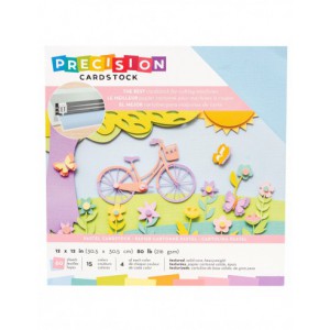 30,48 X 30,48 - Precision cardstock lisse - legèrement texturé - PAstel