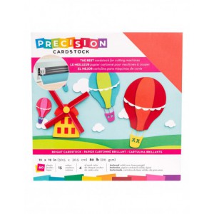 Bloc de 60 cardstock 30,48 X 30,48cm - Precision cardstock lisse - legèrement texturé - Bright