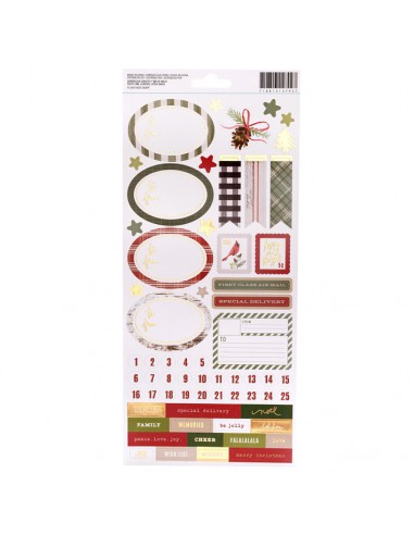 Heidy swapp Wonder land  - grande plache de stickers noel