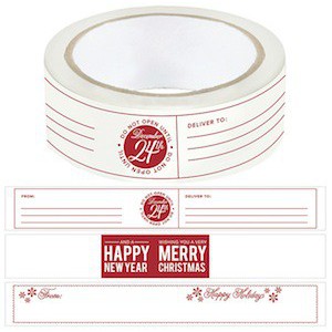 Washi tape Noel - wrap Xmas - spécial emballage cadeaux - 9 mètres