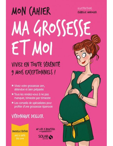 ~ Mon cahier ma grossesse et moi - Avec 12 cartes feel good - Solar Editions