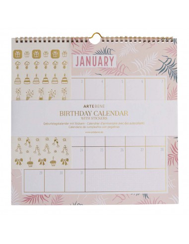 Calendrier D Anniversaires 30x30 5cm