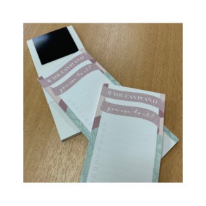 Bloc note magnétique - if you can plan it, you can do it !