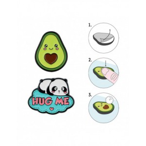 set de 2 stickers en métal - FAIS MOI UN CALIN