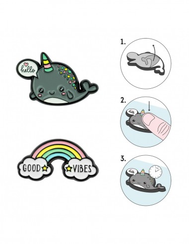 set de 2 stickers en métal - GOOD VIBES