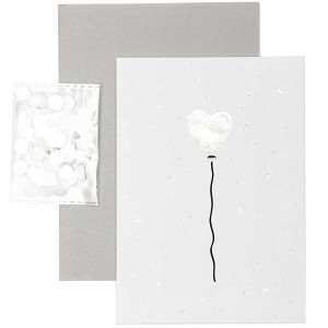 DIY CARTE, BALLON COEUR, OR