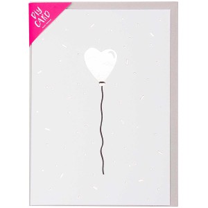 DIY CARTE, BALLON COEUR, OR