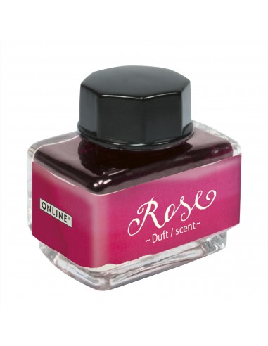Encrier fushia - encre parfumée à la rose