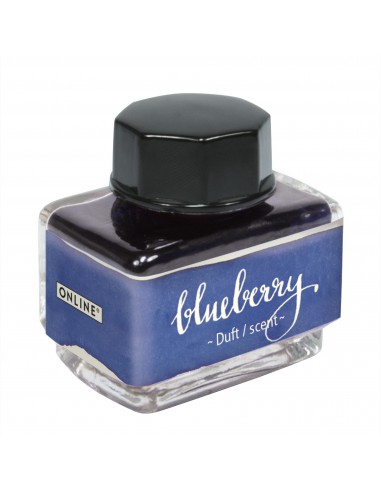 Encrier bleu - encre parfumée aux myrtilles