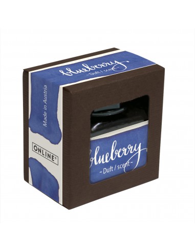 Encrier bleu - encre parfumée aux myrtilles