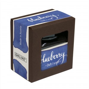 Encrier bleu - encre parfumée aux myrtilles