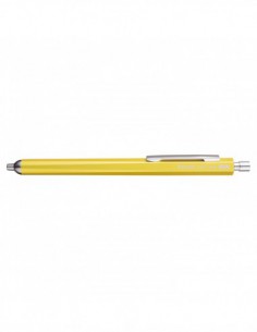 Horizon Gel Pen encre noire , OHTO - pointe aiguille  0,5mm //  // Corps aluminium - Jaune