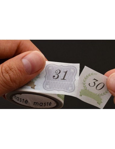 DRAW ME - Washi Tape - Date Simple // pré découpé pour agenda et planner