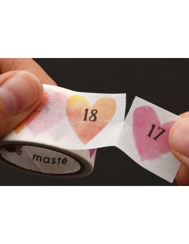 DRAW ME - Washi Tape - Date Heart // pré découpé pour agenda et planner