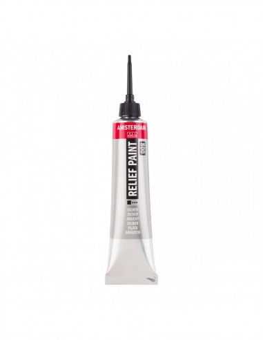 Peinture Relief - Tube 20 ml Argent metallique