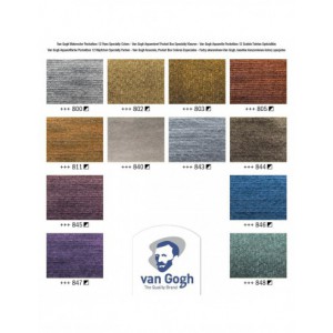 Peinture aquarelle set 12 couleurs en godets + 1 pinceau, boîte en plastique - metallic & interference