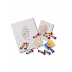 Peintures acryliques  12 x 20 ml - Set pastel