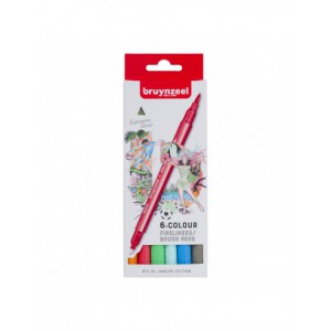 Creatives 6 Stylo feutre 0,4mm & Brush pen - set Rio de Janeiro