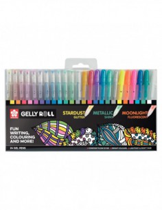 Set mélangé de 24 stylos Gelly Roll