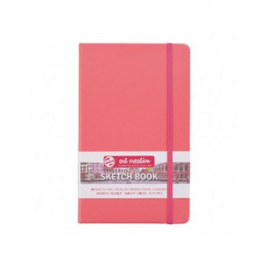 Sketchbook Coral Red, 13 x 21 cm, 140 g, 80 feuilles
