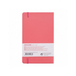 Sketchbook Coral Red, 13 x 21 cm, 140 g, 80 feuilles