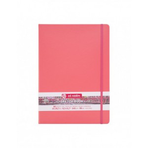 Sketchbook Coral Red, 21 x 29,7 cm, 140 g, 80 feuilles