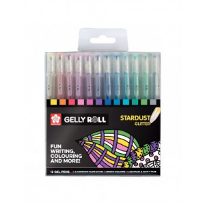 Set de 12 stylos gel Stardust