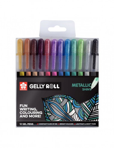 Collection unique de 12 Gelly Rolls Metallic