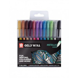 Collection unique de 12 Gelly Rolls Metallic