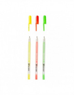 Set de 3 stylos gel Moonlight Happy 2
