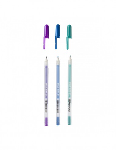 Set de 3 stylos gel Moonlight Ocean